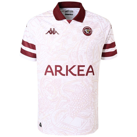 Kappa Bordeaux 2024/25 Short Sleeved Away Replica Rugby Jersey