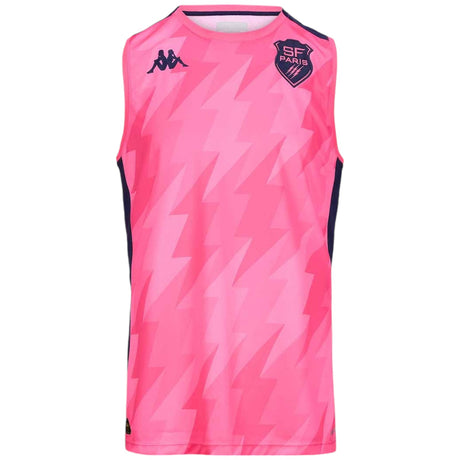 Kappa Stade Francais Paris Abriz Pro 8 2024/25 Mens Sleeveless Rugby Training Tank Top