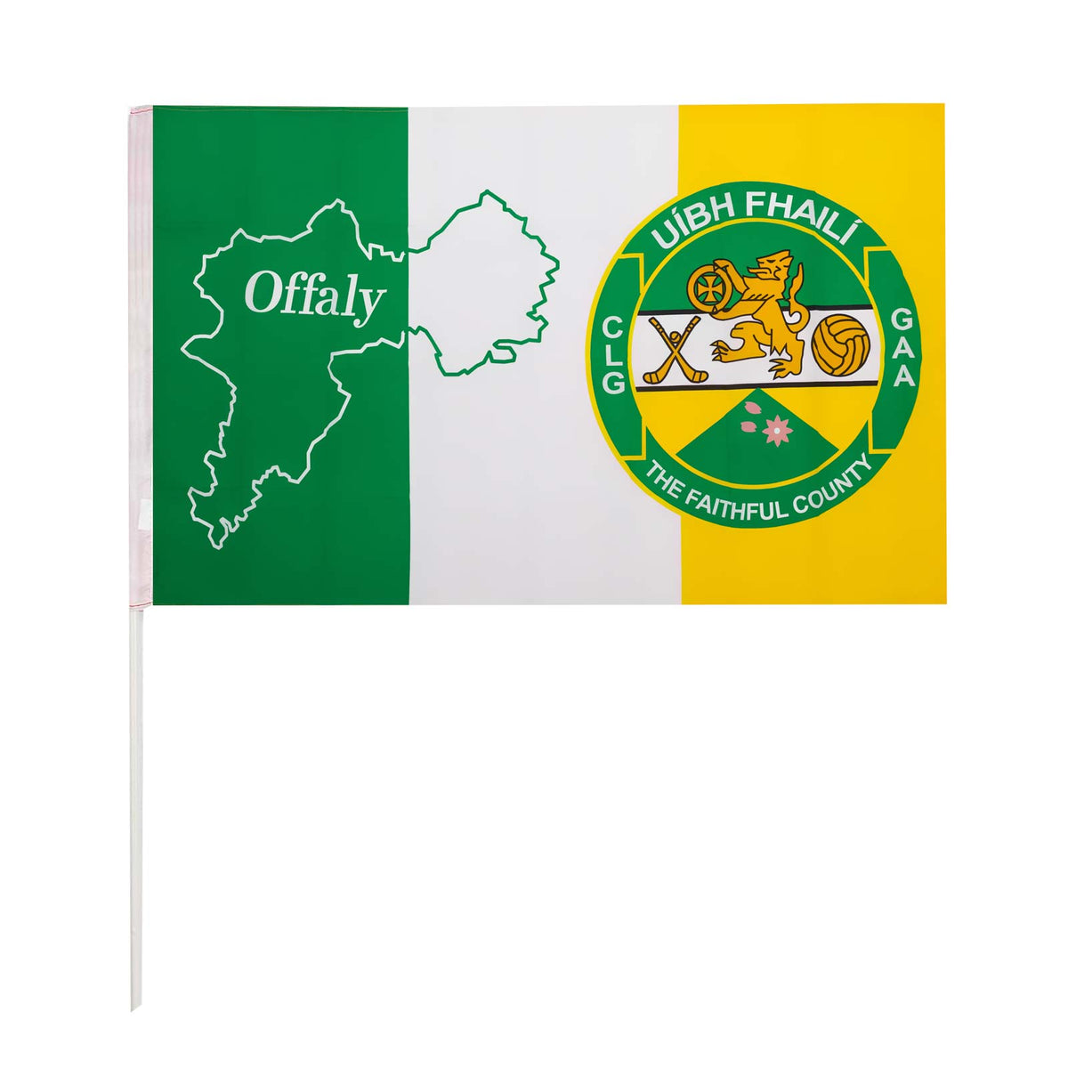 TCF Offaly GAA Handheld Flag – Intersport Elverys