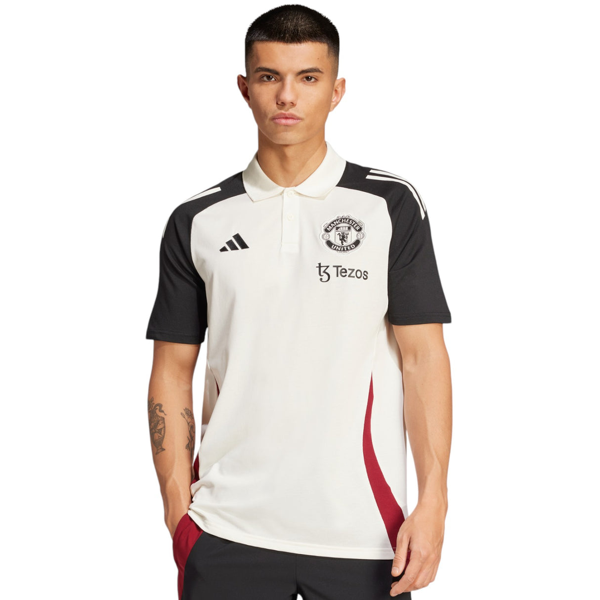 adidas Manchester United Tiro 2024/25 Short Sleeved Polo Shirt