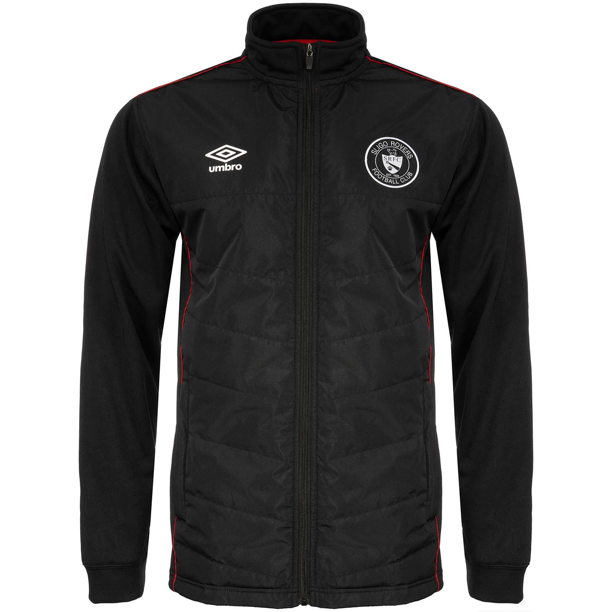 Umbro Sligo Rovers Football 2025 Mens Full-Zip Hybrid Jacket