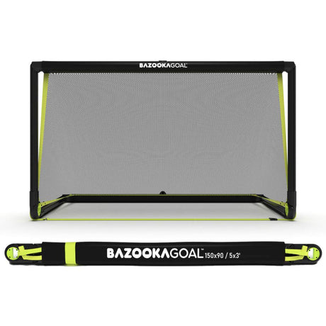 BazookaGoal Football Goal Black 5 x 3