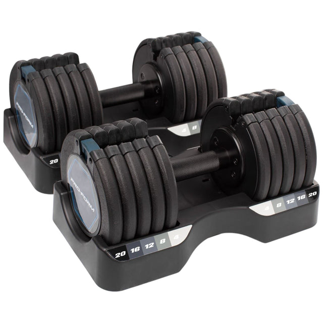 ProForm 20kg Adjustable Dumbbells