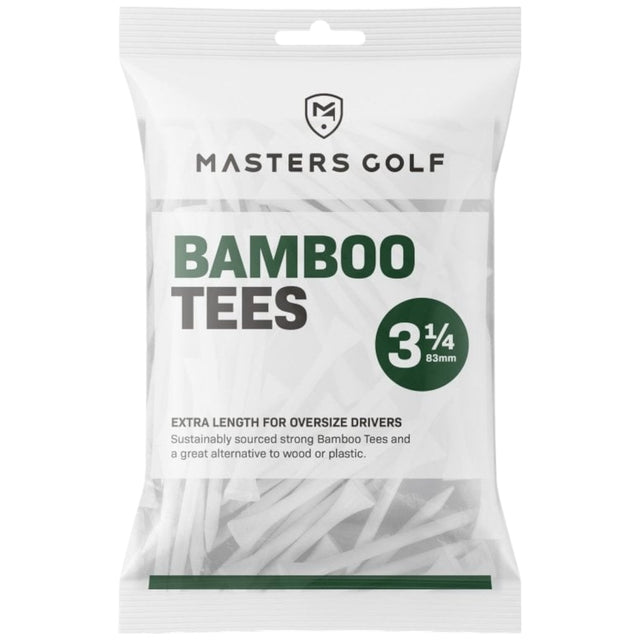 Masters Bamboo 3 1/4inch Golf Tees - 15 Pack