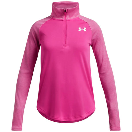 Under Armour Tech Graphic 1/2 Zip Girls Long Sleeved Top