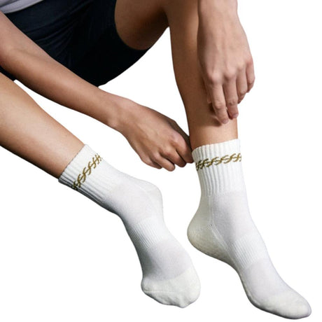 FormSchool The Shortie Womens Ankle-Length Grip Crew Socks