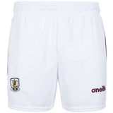 O'Neills Galway GAA 2025 Printed Home Shorts