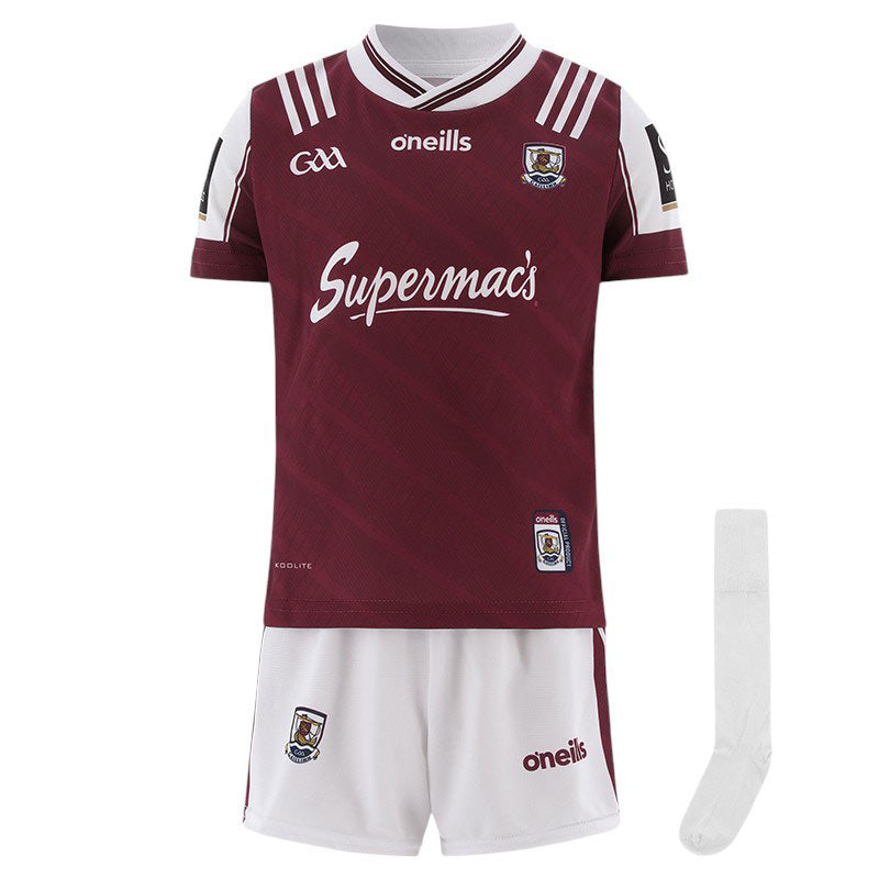 O'Neills Galway 25 Home Kids Kit Maroon