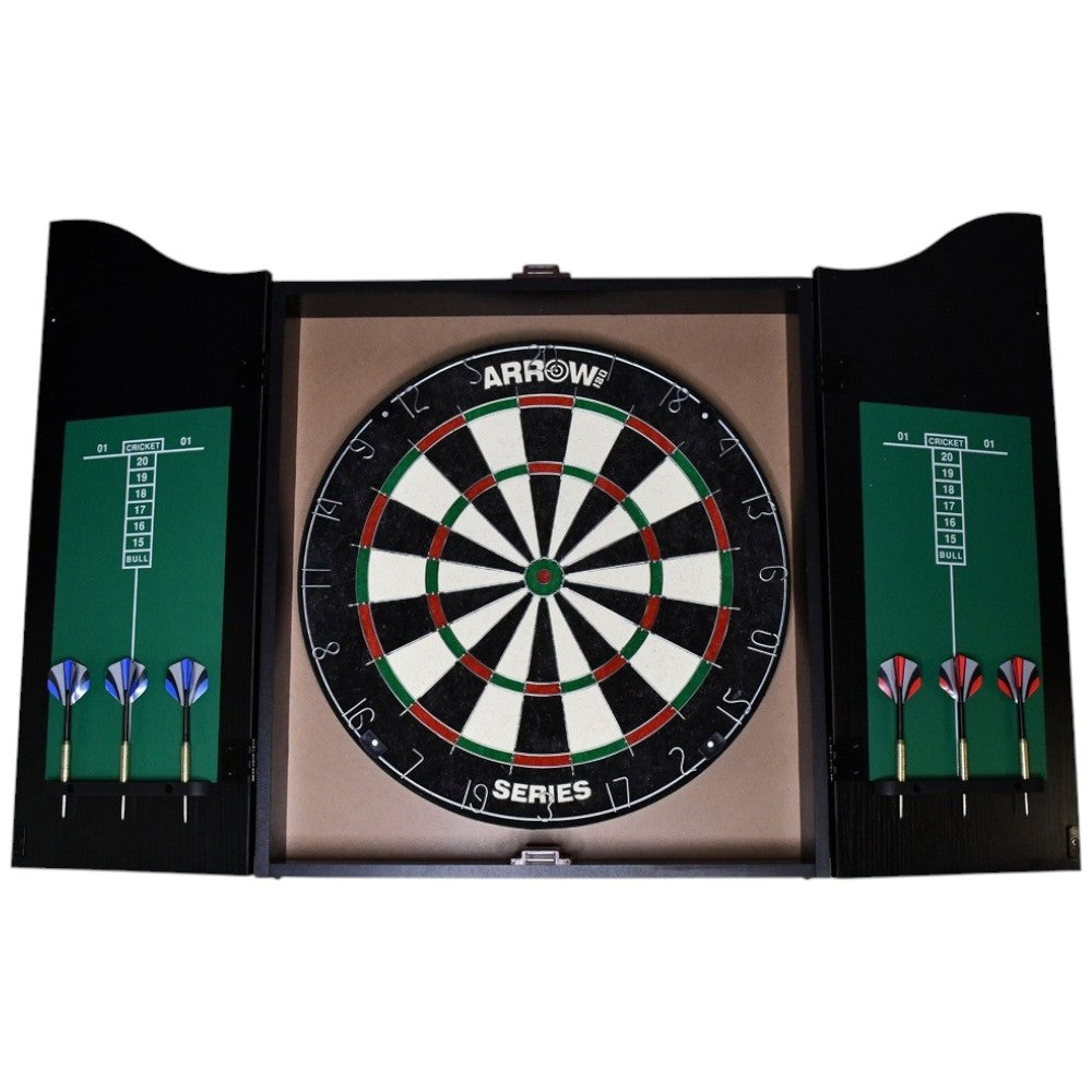 Arrow180 Bristle Dartboard Cabinet Set