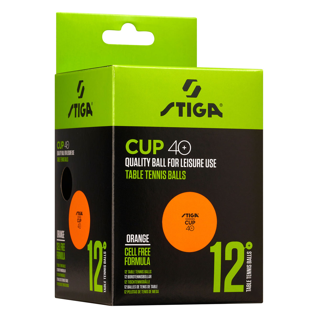 Stiga Table Tennis Ball Cup 40+ 12-pack