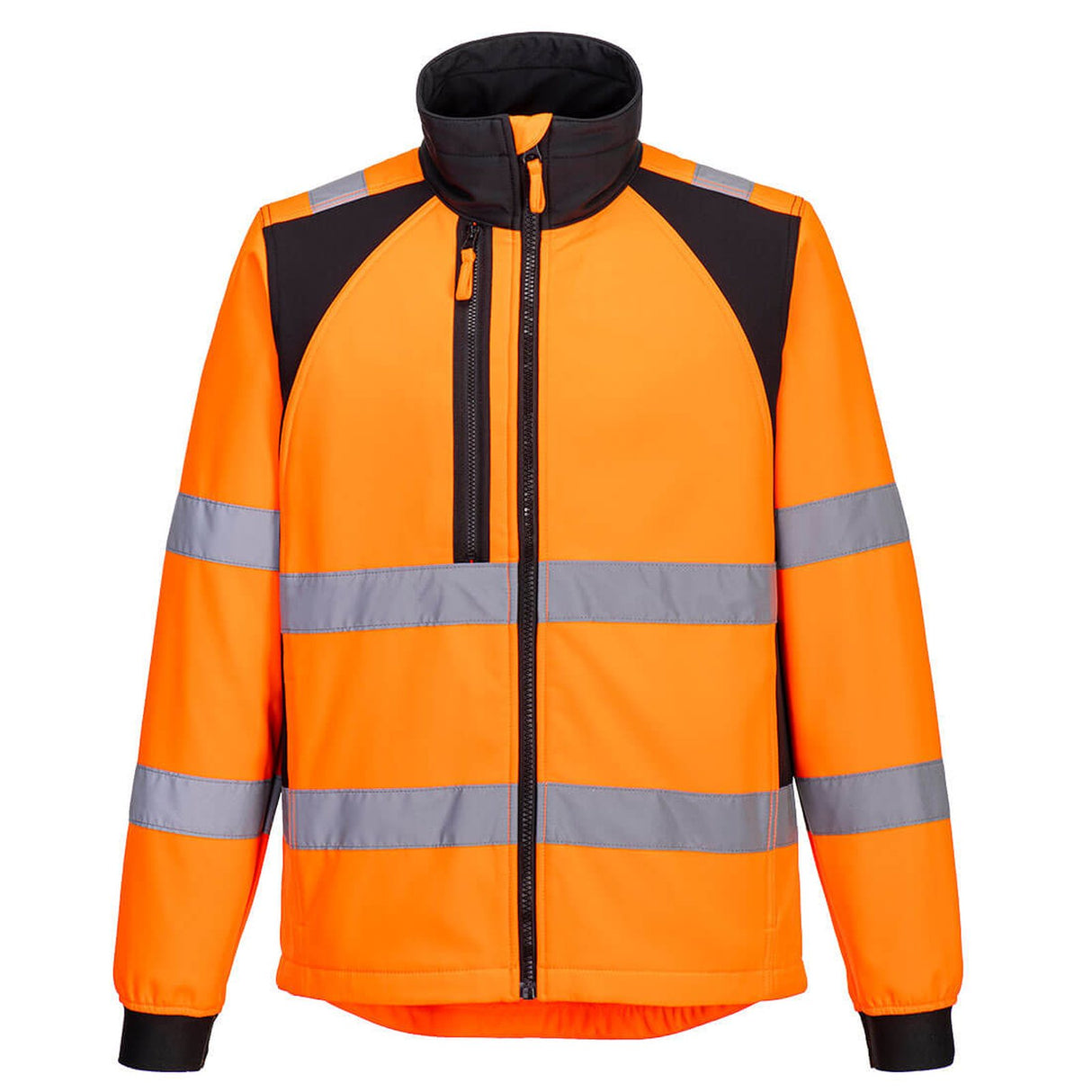 Portwest WX2 Eco Hi-Vis Softshell (2L) Orange/Black