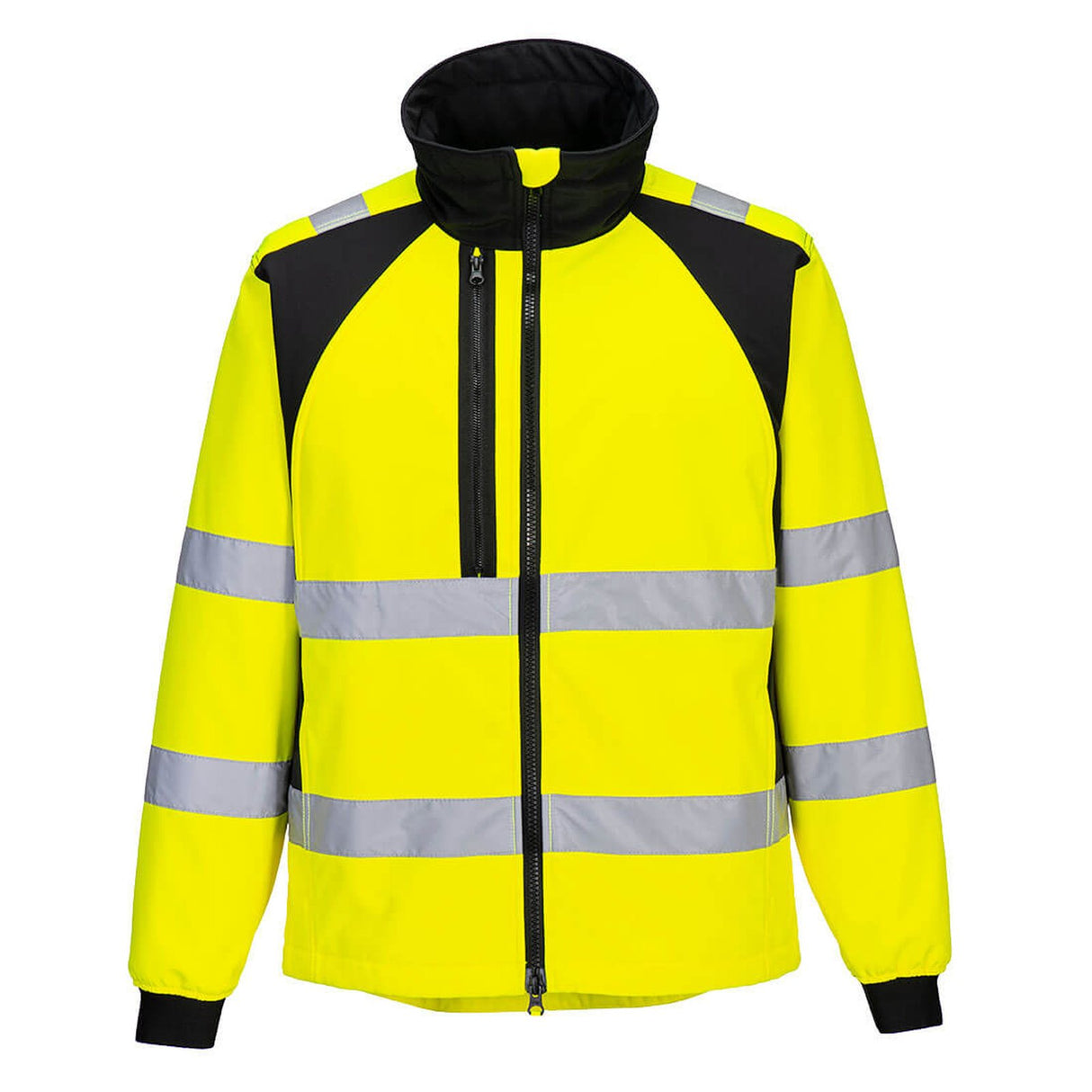 Portwest WX2 Eco Hi-Vis Softshell (2L) Yellow/Black