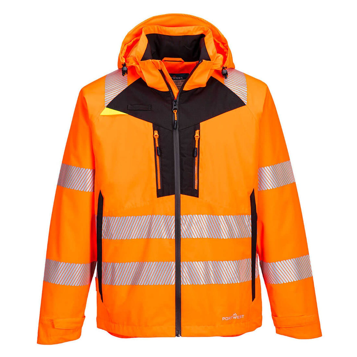 Portwest DX4 Hi-Vis Rain Jacket Orange