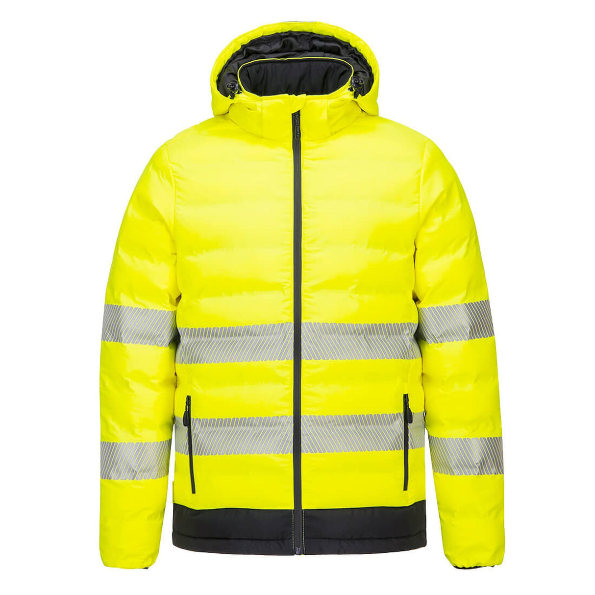 Portwest Hi-Vis Ultrasonic Heated Tunnel Jacket Yellow/Black