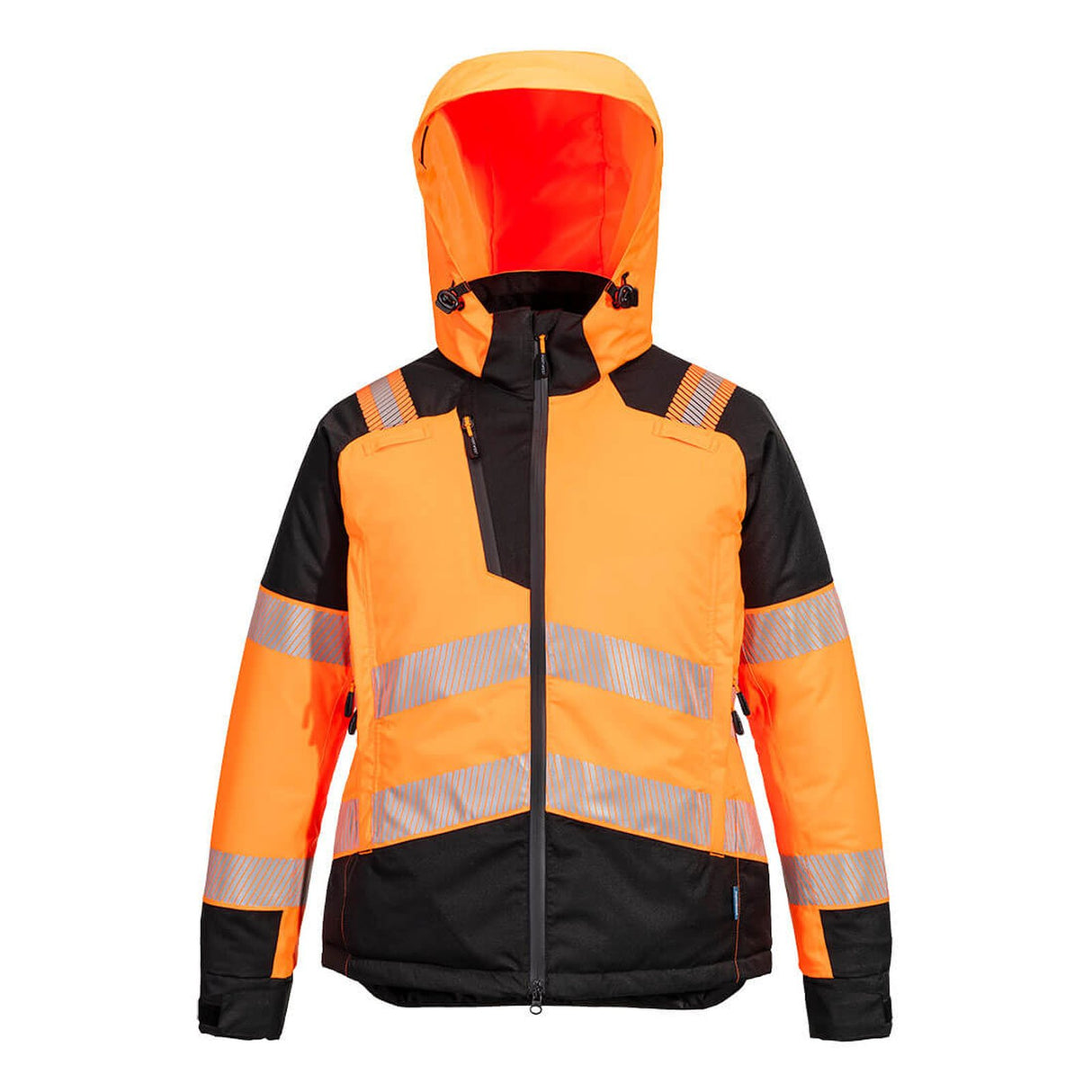 Portwest PW3 Hi-Vis Women's Winter Jacket Orange/Black