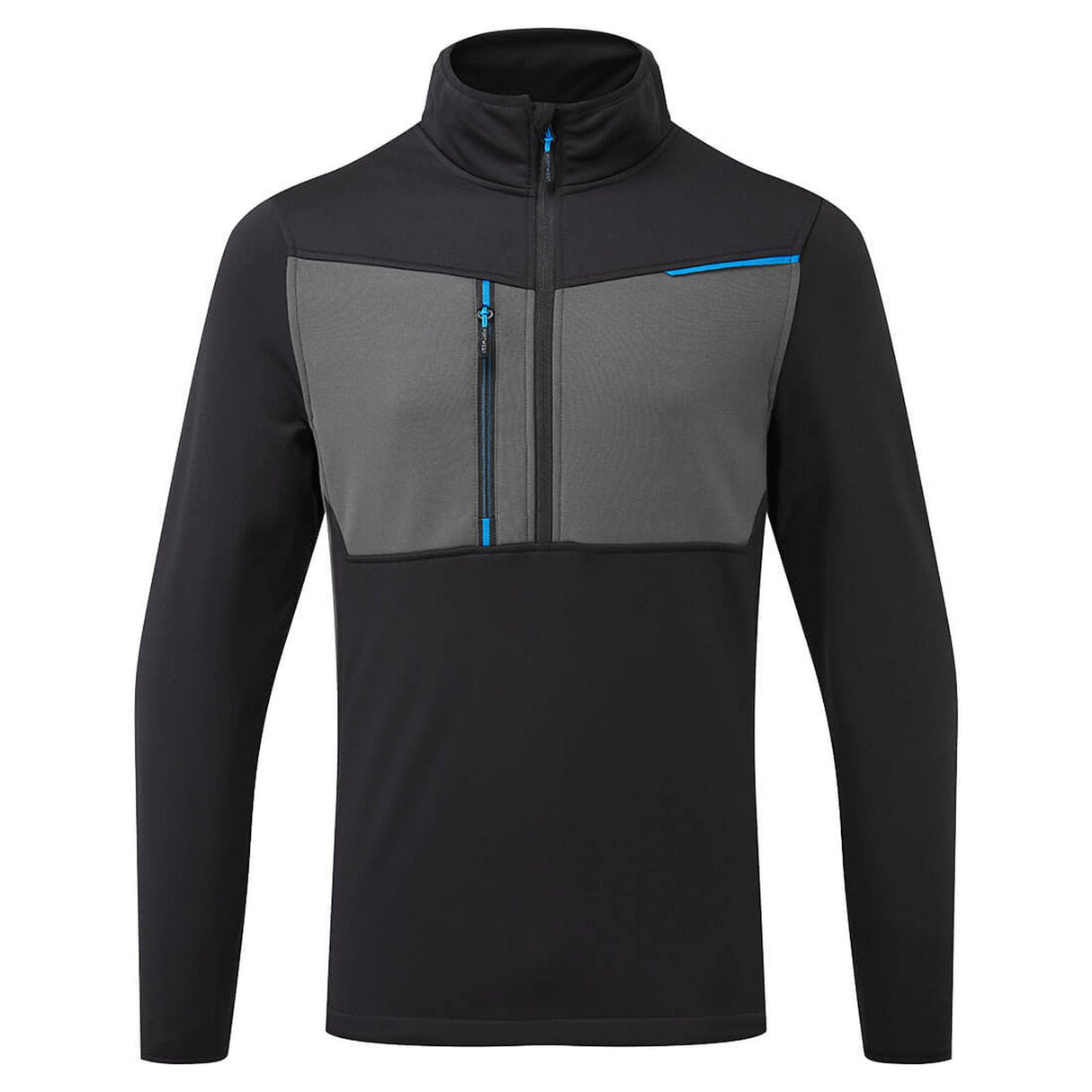 Portwest WX3 Half Zip Tech Fleece Black