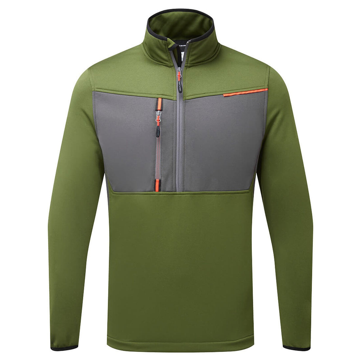 Portwest WX3 Half Zip Tech Fleece Olive Green