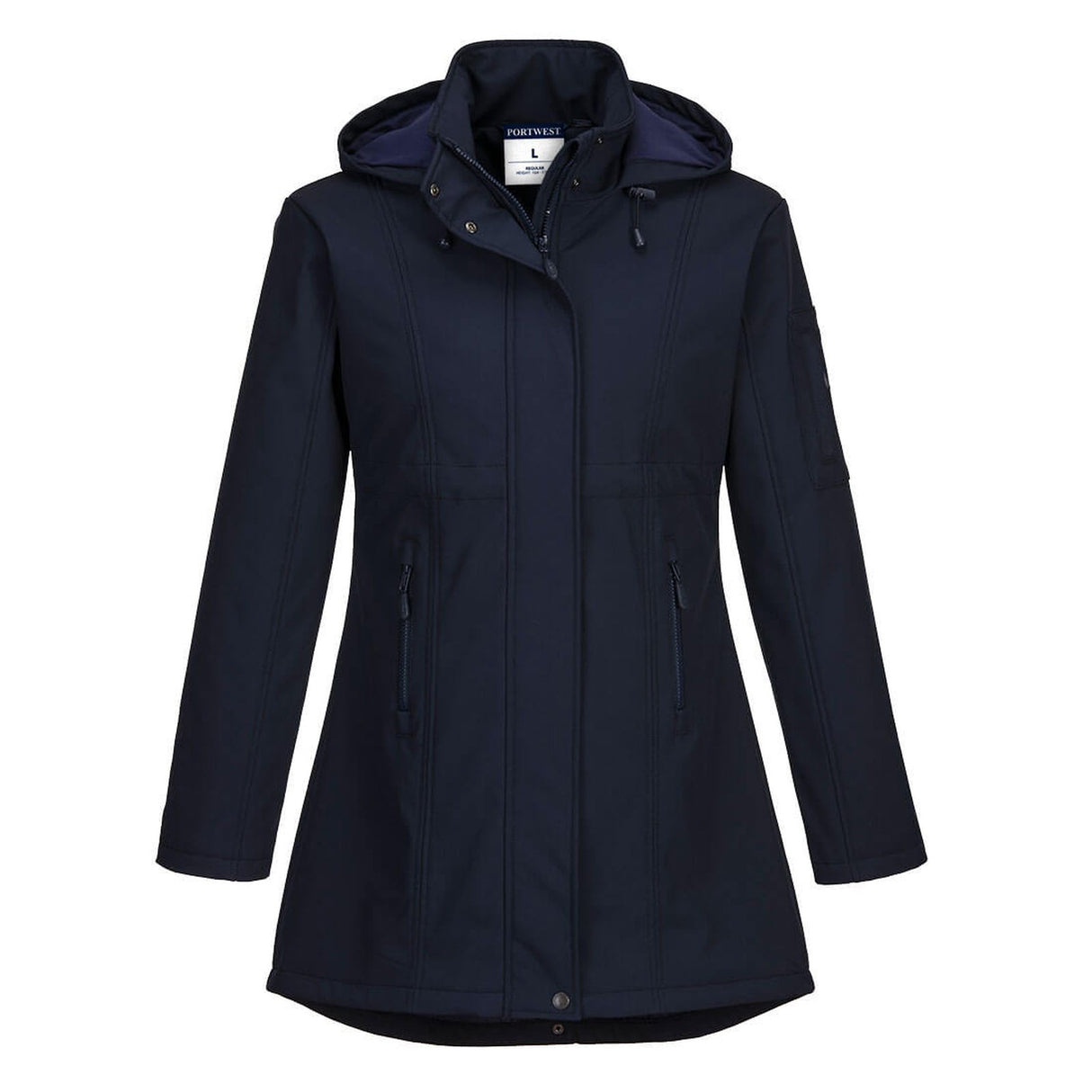 Portwest Carla Women's Hooded Softshell Jacket (3L) Navy