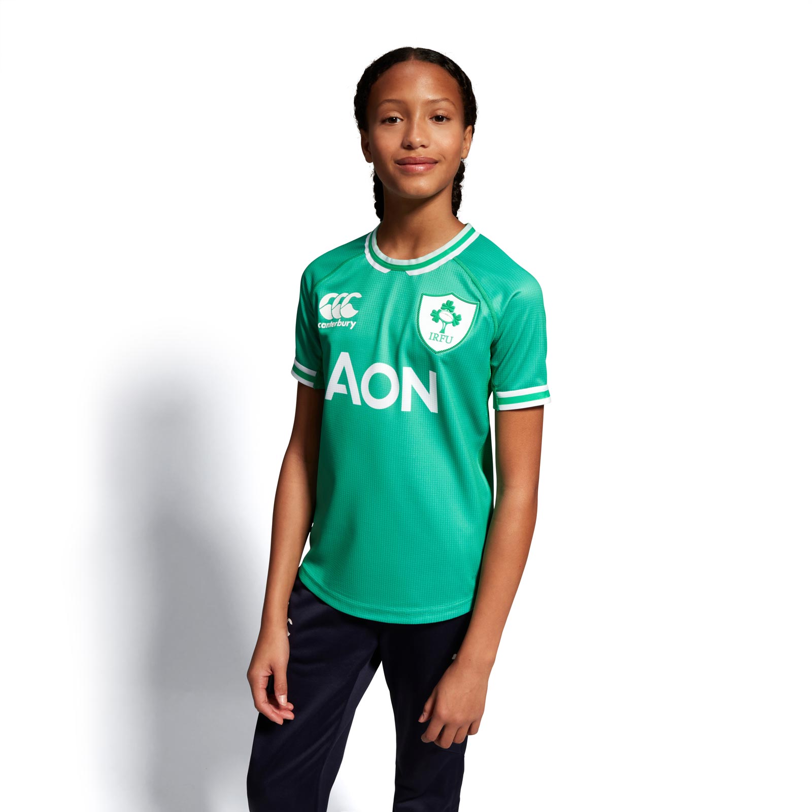 Canterbury Ireland Womens Rugby IRFU 2023 24 Kids Home Pro Jersey