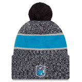 New Era Carolina Panthers 2023/24 Sideline Cuffed Bobble Hat