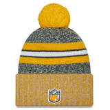 New Era Green Bay Packers 2023/24 Sideline Cuffed Bobble Hat