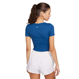 Nike One Fitted Womens Dri-FIT Short-Sleeve Cropped Top