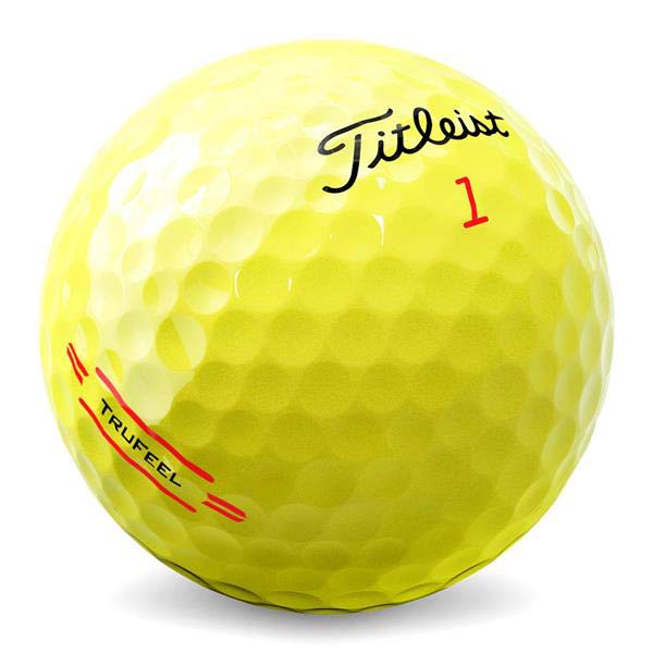 Titleist 2024 True Feel Golf Balls - Yellow