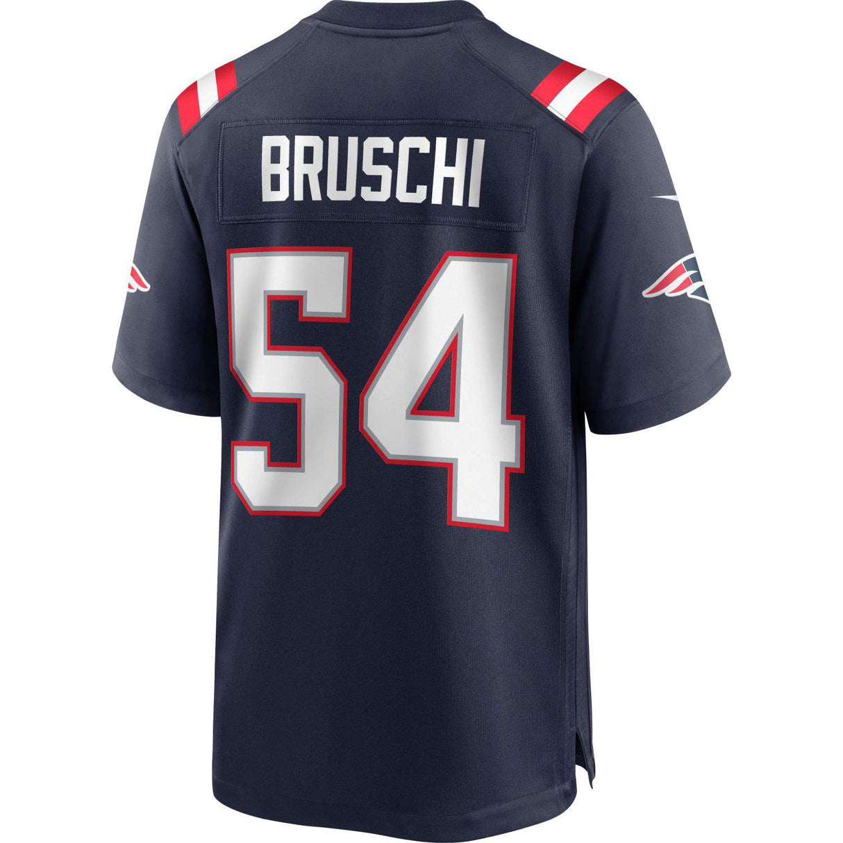 Nike NFL Patriots Bruschi 54 Home Game Jersey