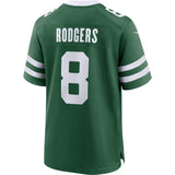 Nike NFL Jets Rodgers 8 Home Game Jersey