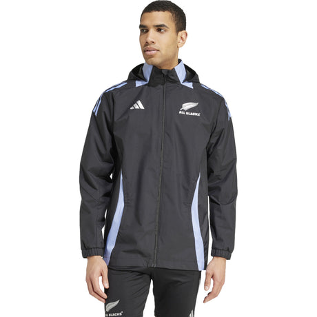 adidas All Blacks All Weather Zip-Up Hooded Jacket