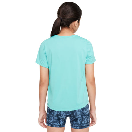 NIKE One Fitted Dri-FIT Girls Short-Sleeve Top