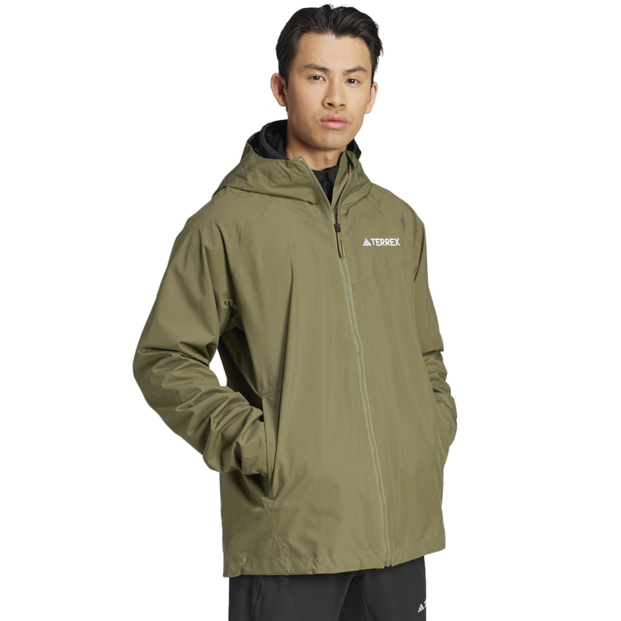 adidas Multi 2-Layer Mens Hooded Rain Jacket