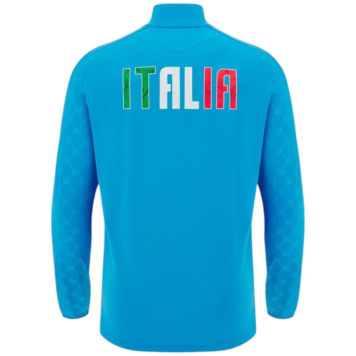 Macron Italy 2024/25 Long Sleeved 1/4 Zip Rugby Training Top