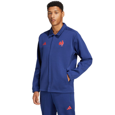 adidas France 2024/25 Full-Zip Rugby Leisure Jacket