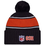 New Era Bears NFL Sideline 2024 Bobble Beanie Hat