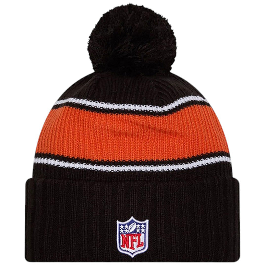 New Era Bengals NFL Sideline 2024 Bobble Beanie Hat