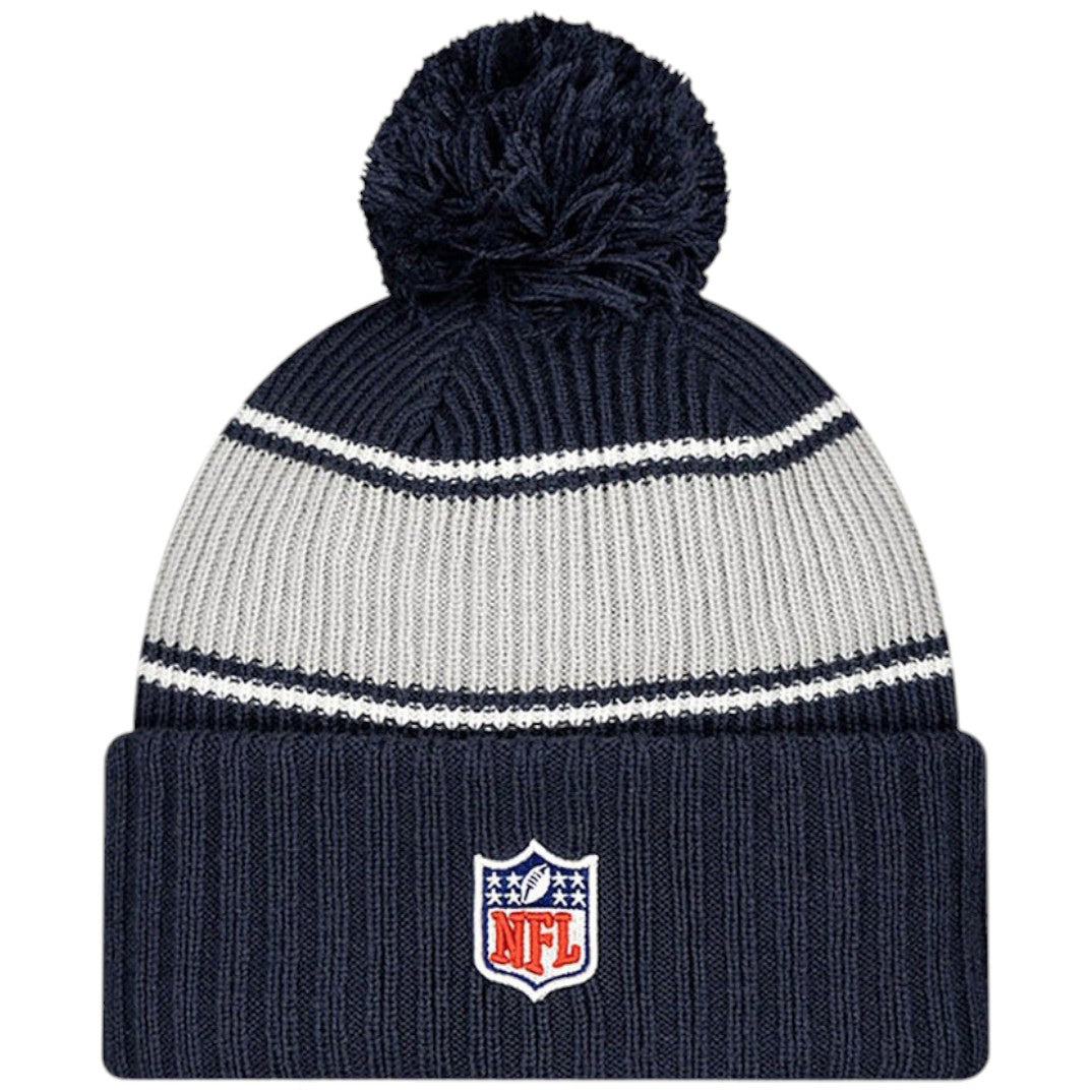 New Era Cowboys NFL Sideline 2024 Bobble Beanie Hat