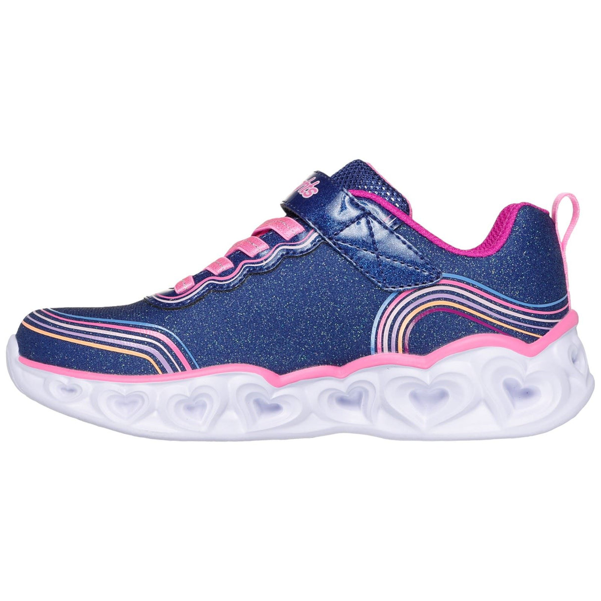 Skechers Retro Heart Lights Girls Shoe