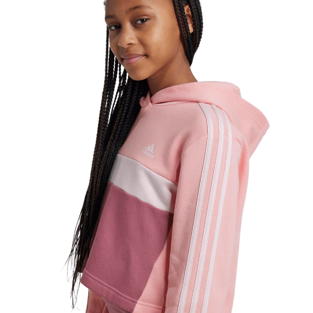 adidas Tiberio 3-Stripes Colorblock Girls Tracksuit