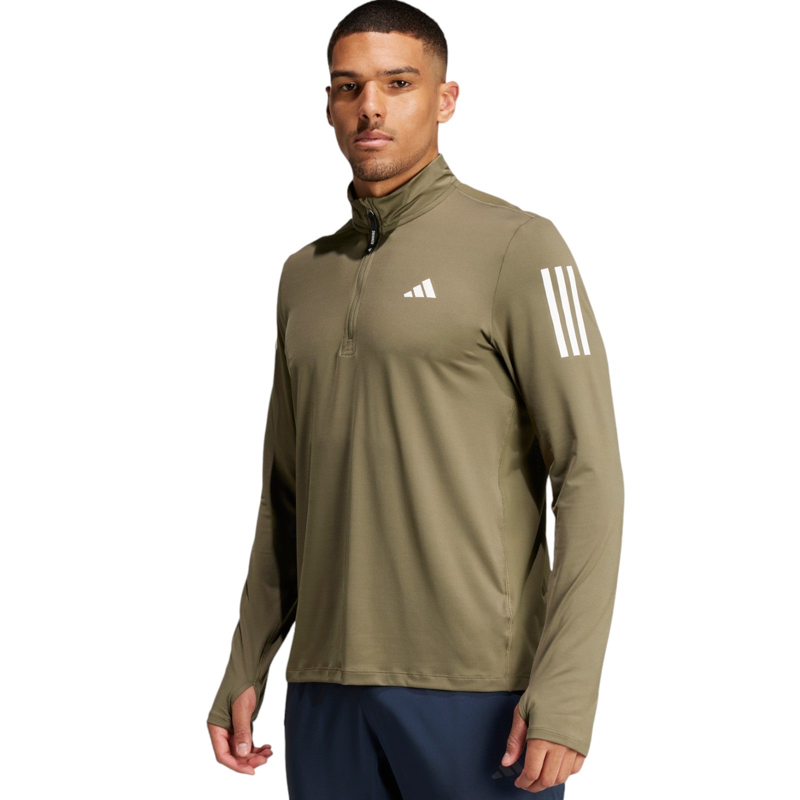 Adidas half zip running top online