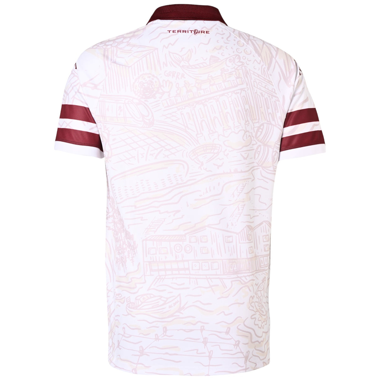 Kappa Bordeaux 2024/25 Kids Short Sleeved Away Replica Rugby Jersey