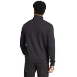 adidas All Blacks Rugby Essentials Half-Zip Waffle Sweatshirt