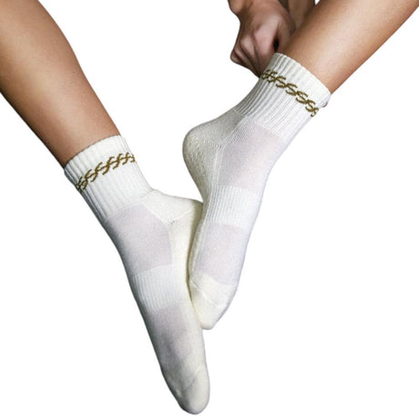 FormSchool The Shortie Womens Ankle-Length Grip Crew Socks