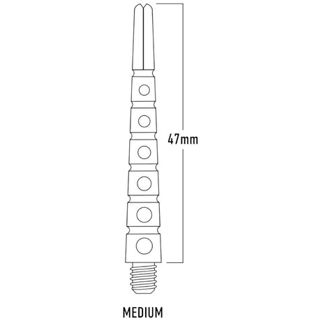 Harrows Grafite Midi 2BA Aluminium Shaft