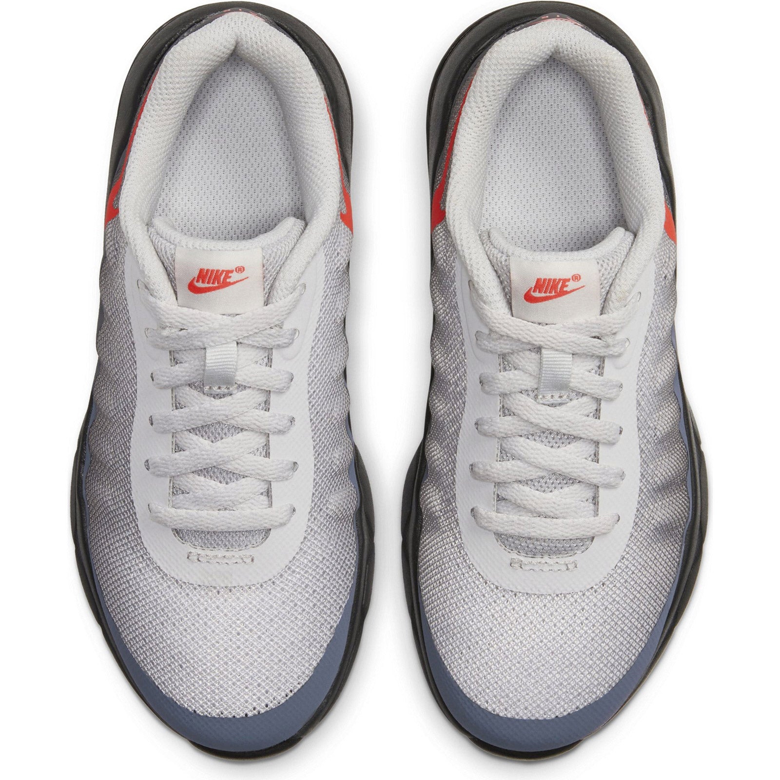 Nike junior air max invigor trainer grey / grey bright crimson hotsell