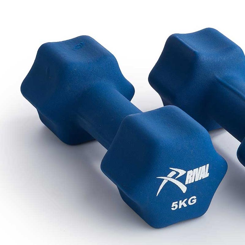 Rival Neoprene Dumbbells - 5kg Pair