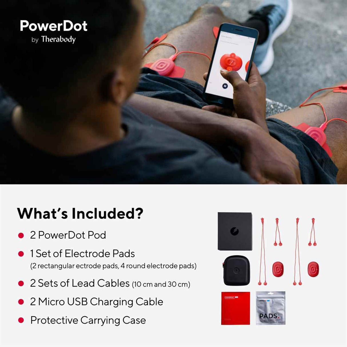 Therabody Power Dot Duo 2.0 Smart Muscle Stimulator