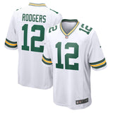 Nike Fanatics Green Bay Packers Rodger 12 Game Road Jersey