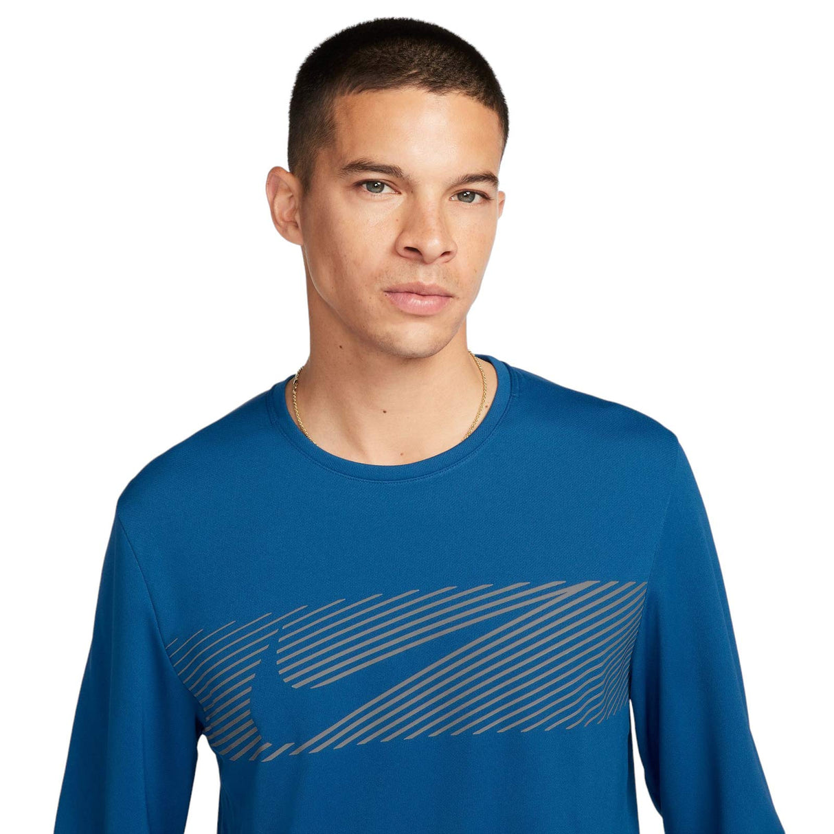 Nike Miler Flash Mens Dri-FIT UV Long-Sleeve Running Top