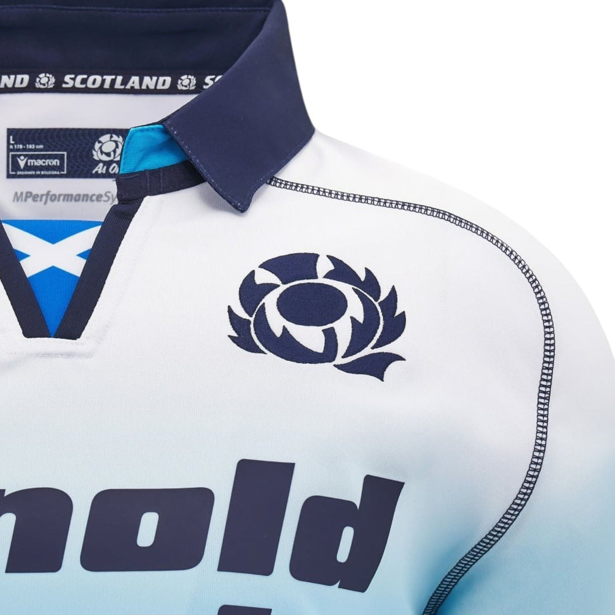 Macron Scotland Rugby 2024/25 Short Sleeved Away Replica Jersey